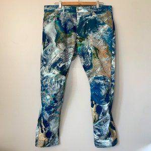 🌎 G Star Elwood x Pharrell Earth Camo Jeans 36x32